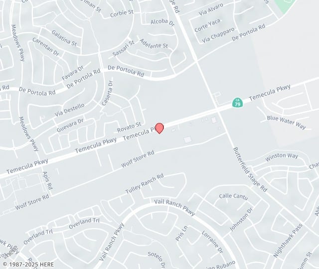 Location Map: 31717 Temecula Parkway Temecula, California 92592