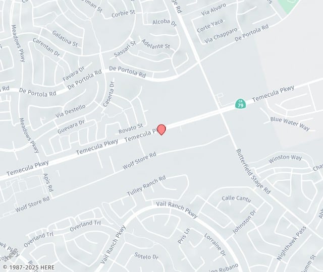 Location Map: 31717 Temecula Parkway Temecula, California 92592